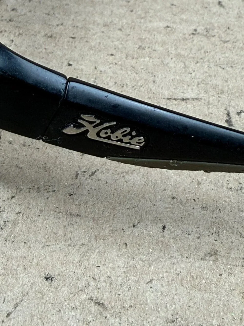 Men Hobie Rockpile Polarized Sunglasses Black Mirror Wrap Frame damage scratches